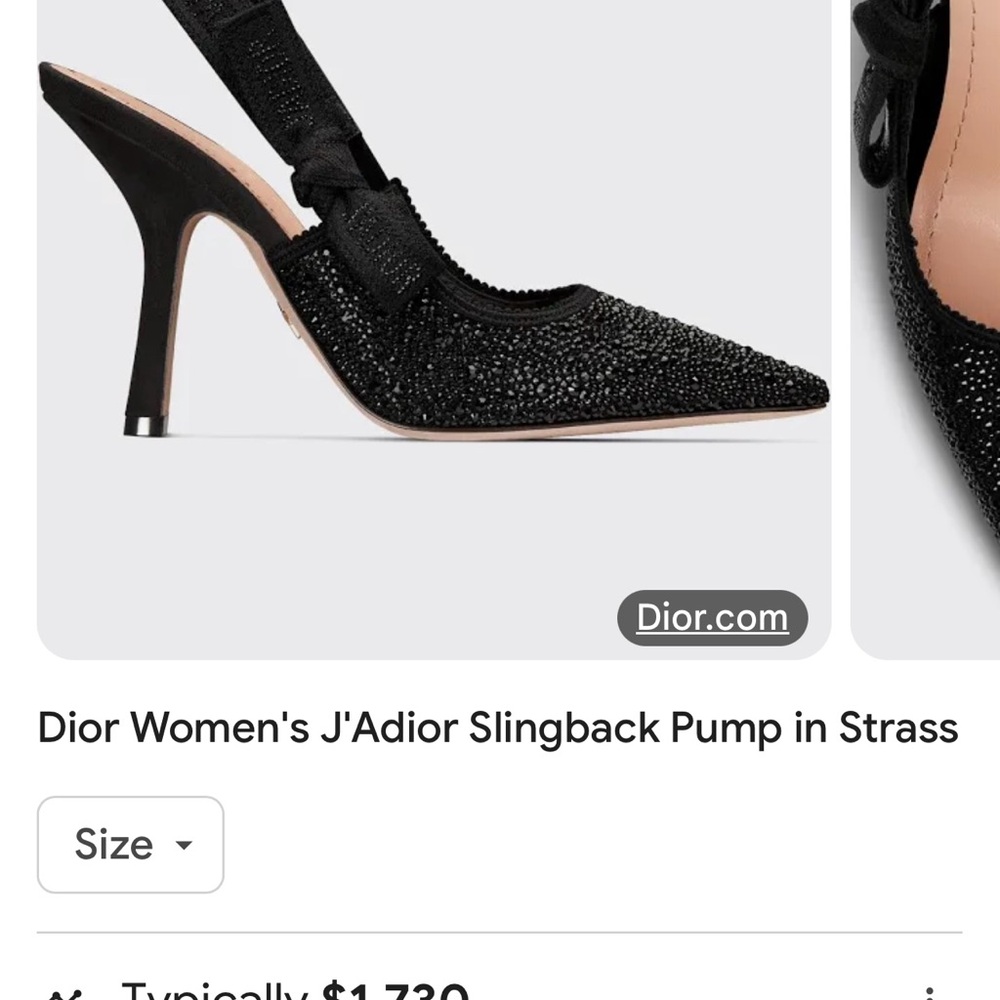Elegant Black Slingback Heels - Picture 6 of 8